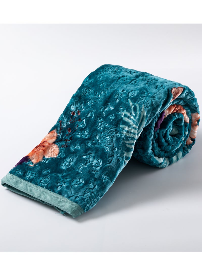 Stargold Single Ply Premium Cloudy Blanket Made by 100% Polyester SPUN YARN Obtained from Virgin Polyester Which is Suitable for winter and Rainy Season 155X210CM 5.5LB  - Image 3