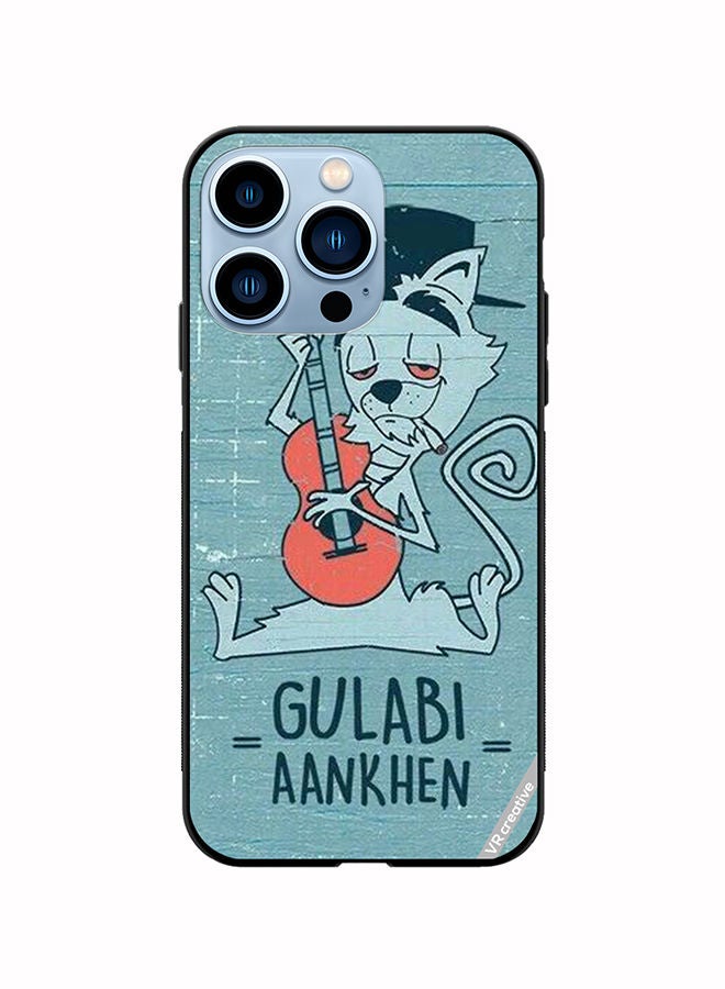 VR CREATIVE Protective Case Cover For Apple iPhone 14 Pro Gulabi Aankein Design Multicolour - Image 1