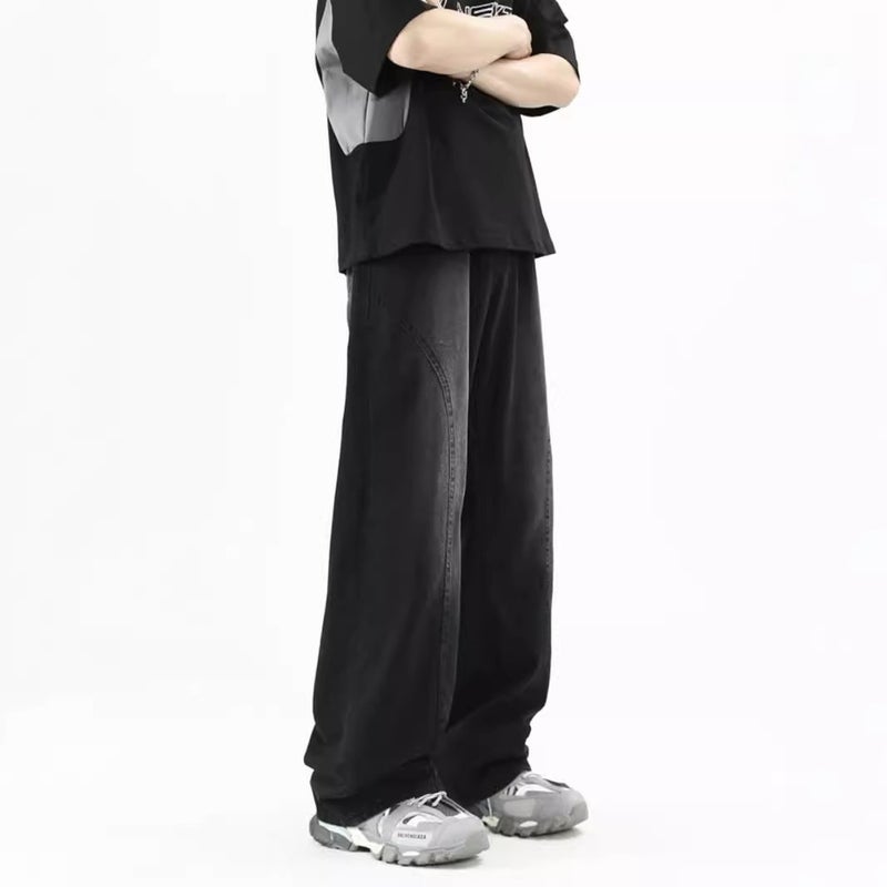 Unisex Classic Denim Jeans Loose Fit Daily Outdoor Wear - Image 3