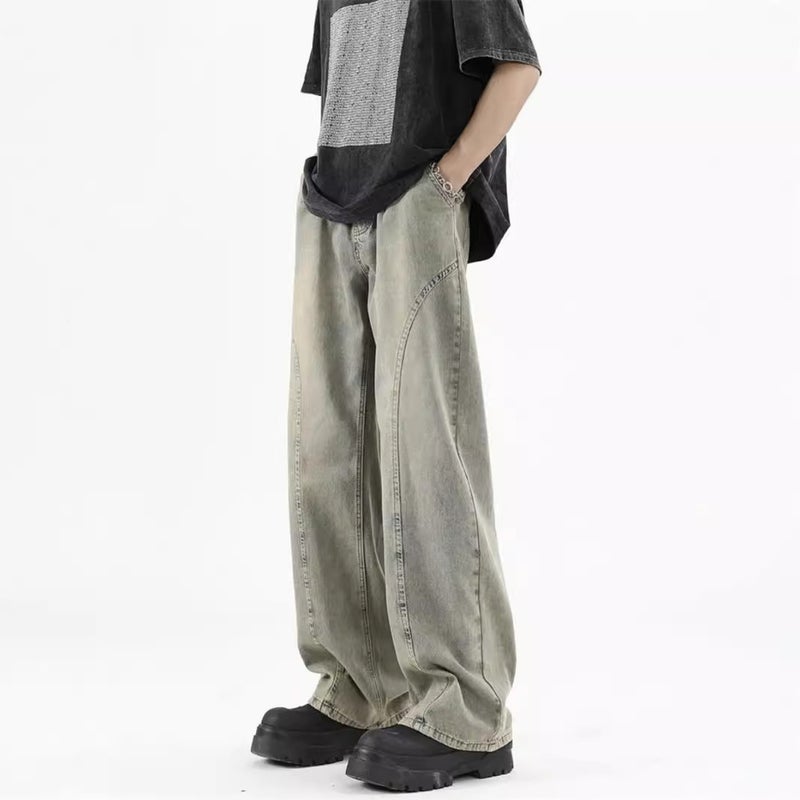 Unisex Classic Denim Jeans Loose Fit Daily Outdoor Wear - Image 2