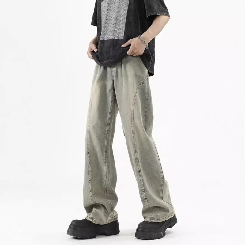 Unisex Classic Denim Jeans Loose Fit Daily Outdoor Wear - Image 4