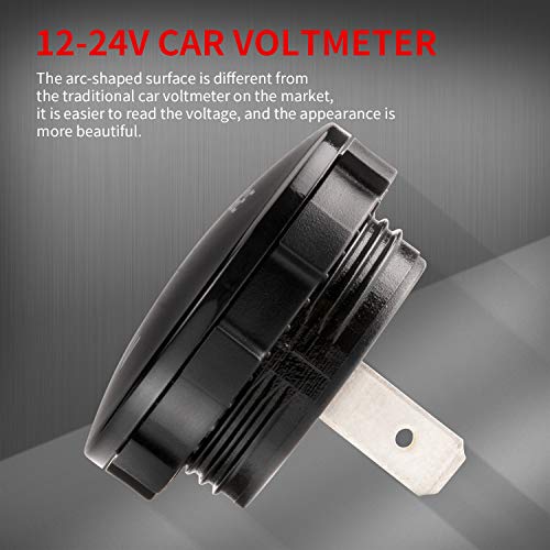 DaierTek DC 12V 24V Display Automotive Replacement Voltmeter Gauge, 12 Volt 24 Volt 36 Volt Digital Voltage Meter Gauge Waterproof Mini Battery Monitor Indicator for Car Boat Marine with Blue LED - Image 4