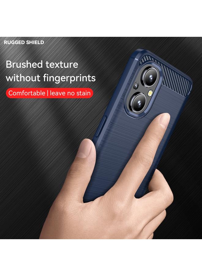 S-TOP Case For OPPO F21 Pro 5G Brushed Texture Carbon Fiber TPU Phone Case - Image 3