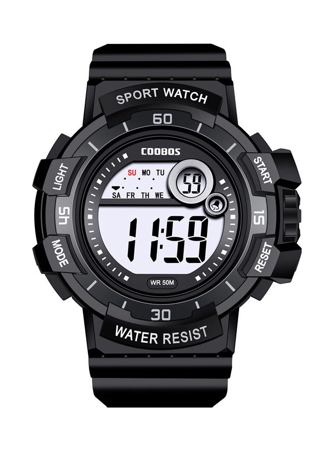 COOBOS ساعة إلكترونية متعددة الوظائف بشاشة دائرية للأطفال - Image 1