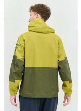 Adidas Men Sportswear Fit Outdoor Windbreaker Jacket, Bright Olive  - Image 4
