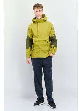 Adidas Men Sportswear Fit Outdoor Windbreaker Jacket, Bright Olive  - Image 3