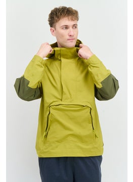 Adidas Men Sportswear Fit Outdoor Windbreaker Jacket, Bright Olive  - Image 1