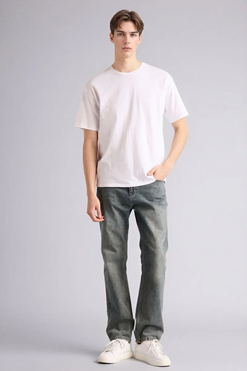 Straight Fit Trousers