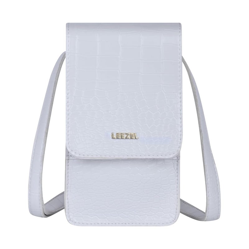 LEEZEL Women's Girls Wallet Sling Bag for Mobile Cell Phone Holder - Image 1