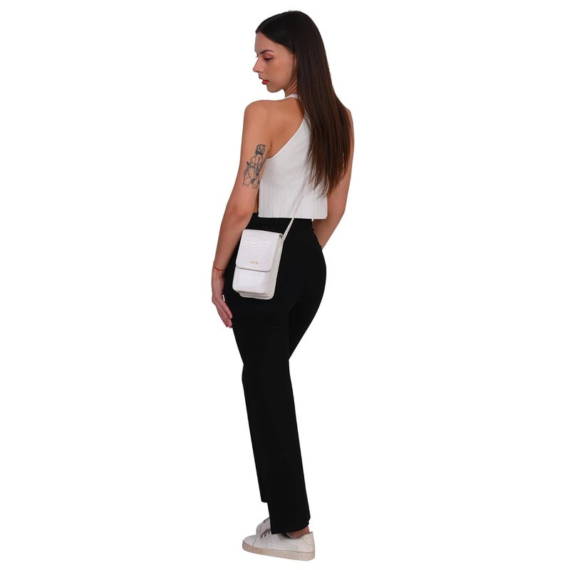 LEEZEL Women's Girls Wallet Sling Bag for Mobile Cell Phone Holder - Image 4