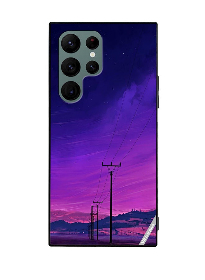 VR CREATIVE Protective Case Cover For Samsung Galaxy S22 Ultra 5G Nature Design Multicolour - Image 1