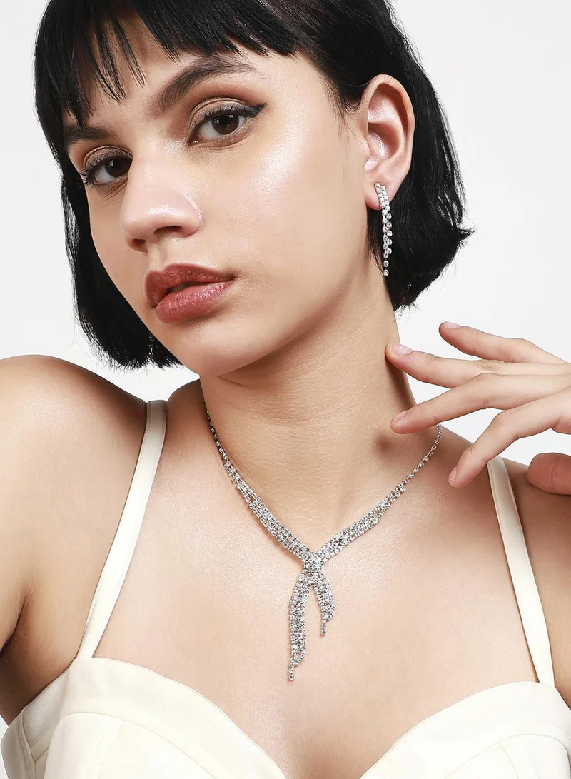 SOHI Timeless Gemstone Artificial Necklace Jewellery
