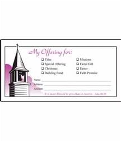 Warner Press Offering Envelope - My Offering/Steeple - Image 2