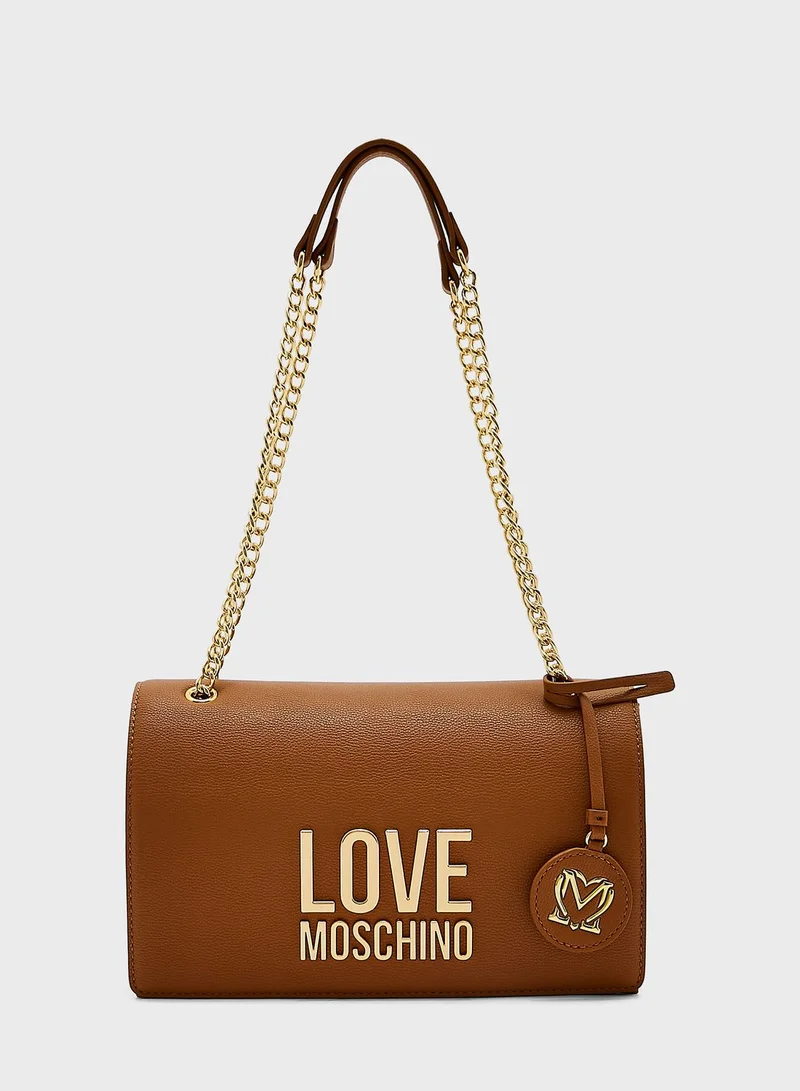 Love Moschino Logo Detailed Crossbody Bag