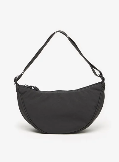 ميسي Women's Solid Shoulder Bag with Adjustable Strap