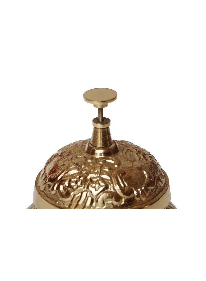 TrenDec Vintage Decorative Desk Bell | Desk Bell | Desk Bell For Office | Table Bell For Office & Restaurant Service Bell for Hotel, School Restaurant, Reception, (Aluminium Desk Bell) - Image 3