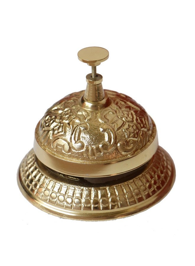 TrenDec Vintage Decorative Desk Bell | Desk Bell | Desk Bell For Office | Table Bell For Office & Restaurant Service Bell for Hotel, School Restaurant, Reception, (Aluminium Desk Bell) - Image 2