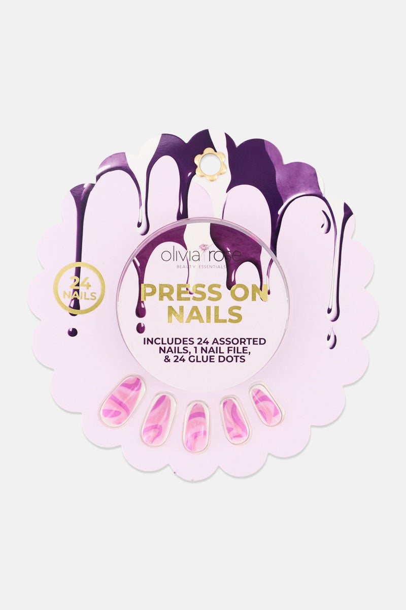 Olivia Rose 49 Pcs Press On Nails, Multicolor - Image 1