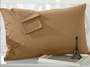 Travel Pillowcase 12x16 500 Thread Count Egyptian Cotton Set of 2 Toddler Pillowcase Zipper Closer 100 Egyptian Cotton Toddler Travel 12x16 Zipper Taupe Solid