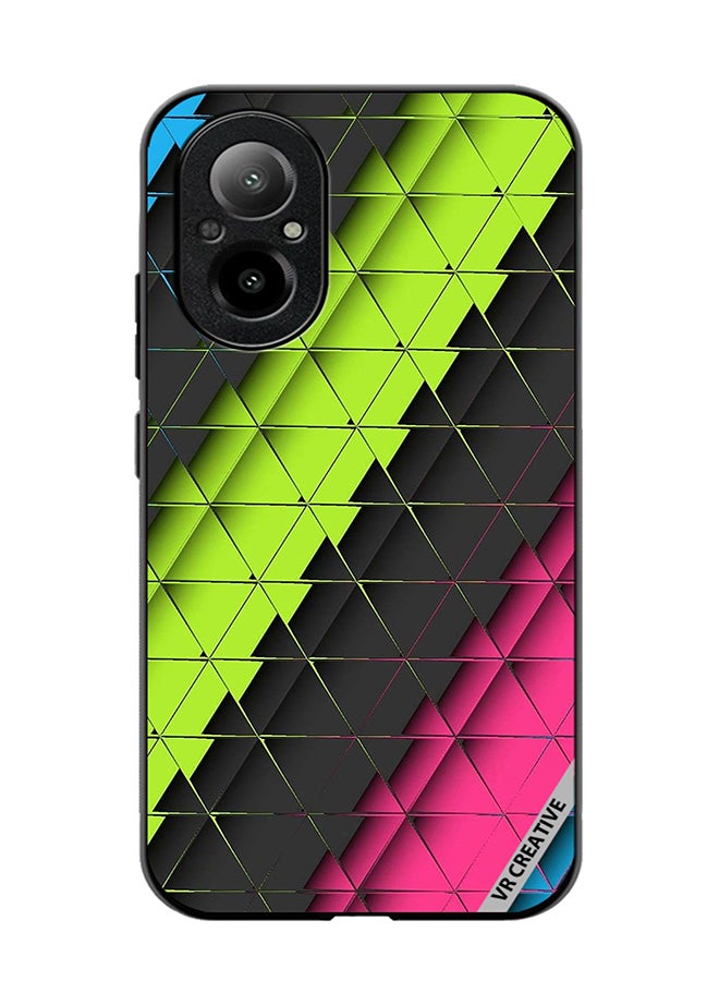 VR CREATIVE Protective Case Cover For Realme C67 4G Abstract Design Multicolour - Image 1