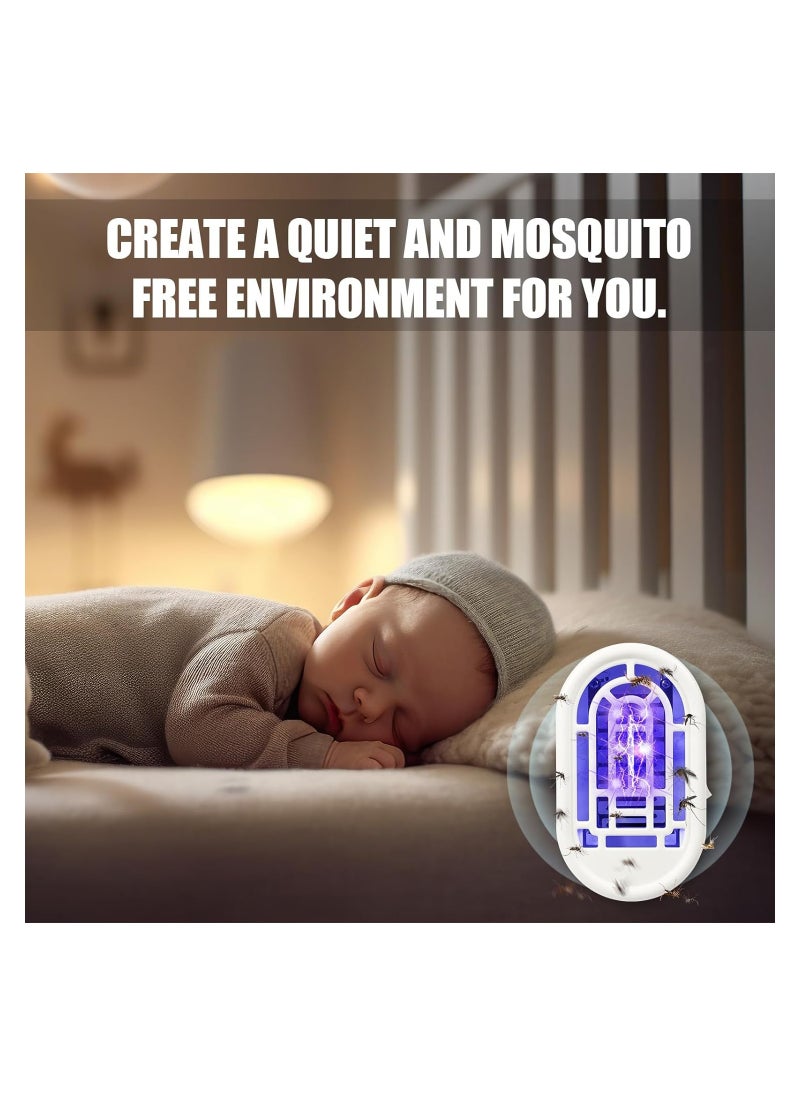 KASTWAVE - Bug Zapper Indoor Plug in Mosquito Killer Trap Zapper, 2 Pack Electric Portable Home Flying Insects Trap Zapper with UV Purple Lights Pest Attractant Lamp - Image 1