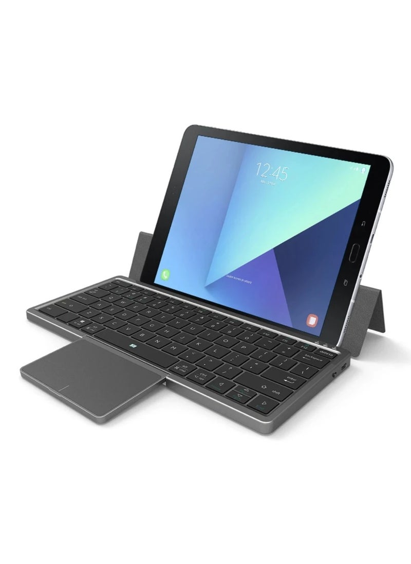 MOCOM - Tablet Keyboard with Case, Portable Detachable Case with Keyboard for Win XP Win7 Win10 Win11 for Android for OS X, Multifunctional Tablet Case for Laptop Tablet Phone - Image 1