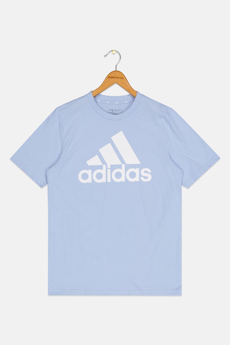 Adidas Kids Girl Short Sleeve Outdoor Top, Light Blue  - Image 1