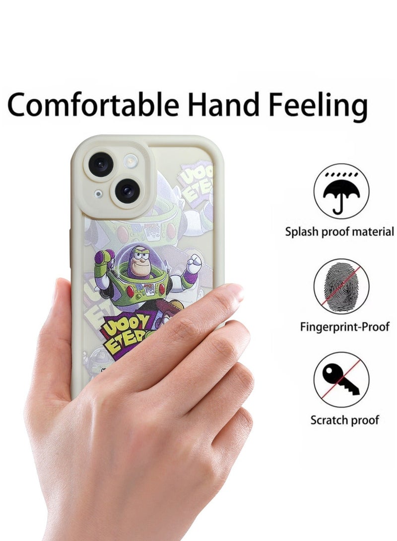 X-level iPhone 15 Cover Case Anime Design,Printed with Comic Book Pattern Design Soft Silicone with Shockproof Protective Comfortable Touch Anti-scratch Shell Back Cover Phone Accessory - Image 4