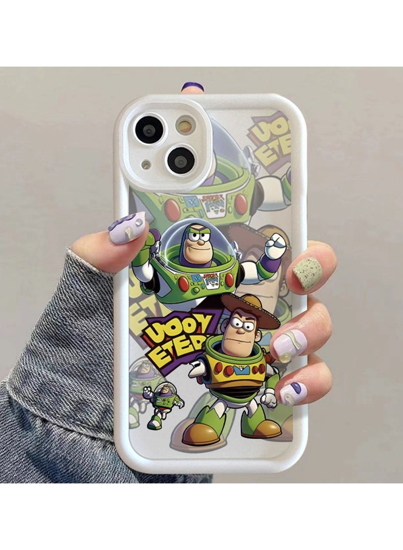 X-level iPhone 15 Cover Case Anime Design,Printed with Comic Book Pattern Design Soft Silicone with Shockproof Protective Comfortable Touch Anti-scratch Shell Back Cover Phone Accessory - Image 5