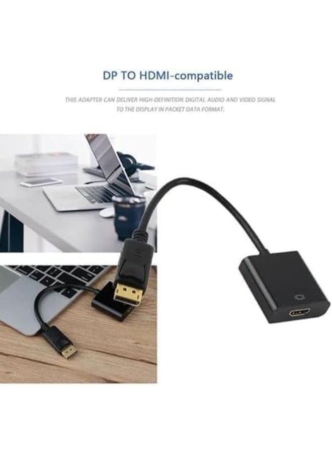 A PLUS AB-26KD DisplayPort to HDMI Adapter – Full HD 1080p Video Converter Cable for PC & Laptop to TV or Monitor - Image 4