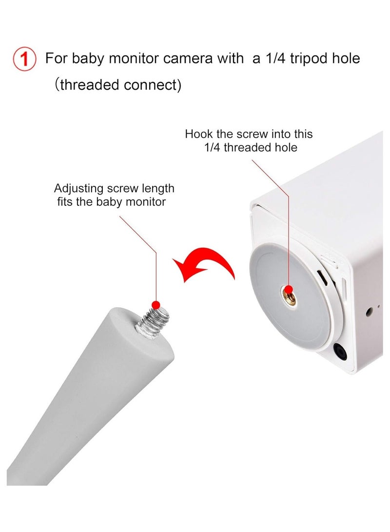 iTODOS The iTODOS monitoring bracket camera tray is compatible with the Baby Optical DXR 8 and most other monitoring devices, and is suitable for general cameras. - Image 3