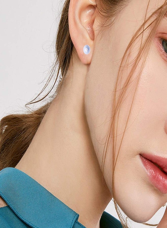 Waybas 600 PCS 8MM Hypoallergenic Stainless Steel Earrings Posts Flat Pad Blank Earrings Pin Studs with Butterfly Earring Backs and Silicone Bullet Earring Backs for Jewelry Making Findings - Image 4