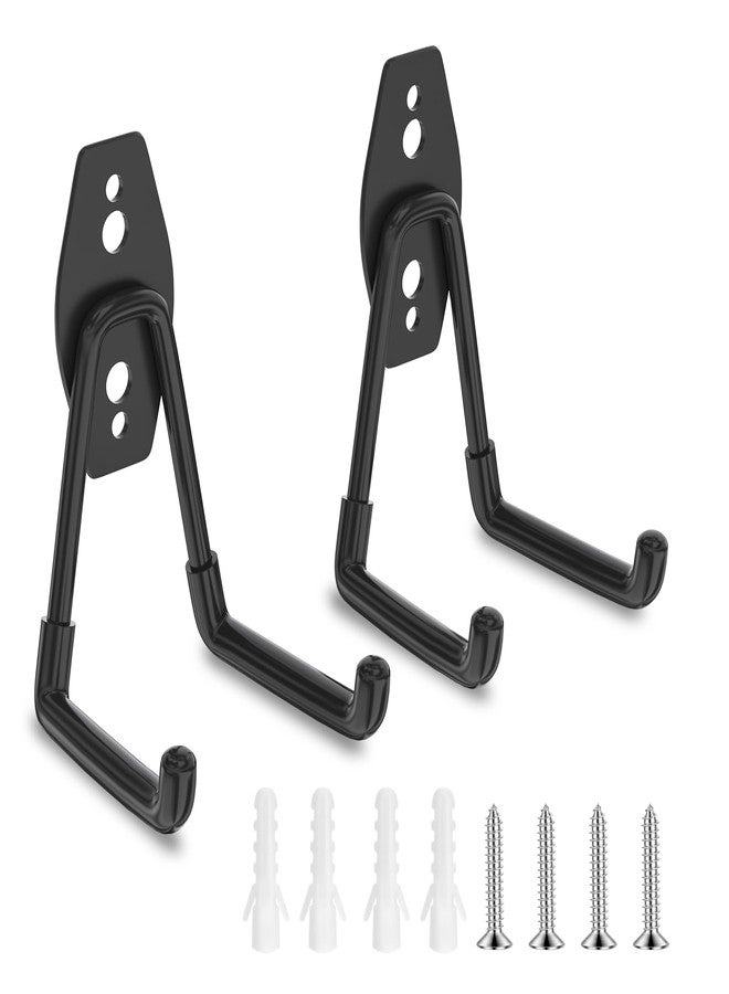 إنودا خطافات مرآب ENUODA شديدة التحمل، عبوة من قطعتين، خطافات تخزين مرآب، خطاف حائطي متعدد الاستخدامات لتعليق أدوات الحديقة، وأدوات الطاقة، والدراجات، والمجارف، والمكانس، والسلم، والأشياء السائبة - Image 1