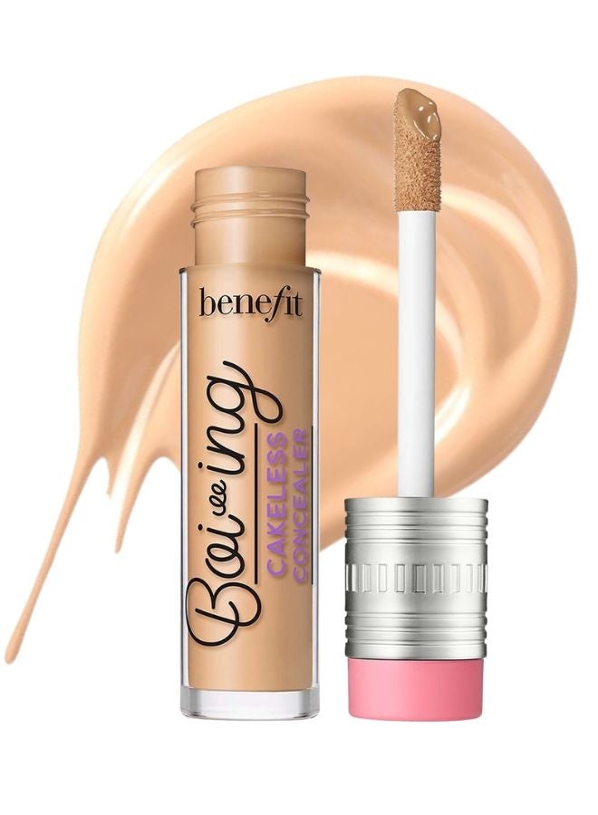 Benefit Cosmetics Boi-ing Cakeless Full Coverage Waterproof Liquid Concealer – 06 medium/cool undertone, 5 ml | Long-Lasting, Crease-Proof & Sweat-Resistant Concealer - Image 1