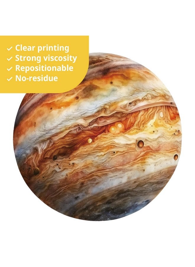 ديكو وال ملصقات حائط بنظام الطاقة الشمسية من DECOWALL DS12-8077 لديكور غرفة الأطفال، ملصقات حائطية تعليمية قابلة للإزالة، ديكورات جدارية لسقف المعيشة، كواكب المجرة، نجوم الأولاد - Image 4