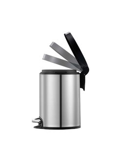 DANUBE HOME EKO 5L Artistic Step Bin – Stainless Steel Pedal Trash Can with Soft Close Lid for Kitchen, Office, Bathroom – Sleek Hygienic Waste Bin Modern Design  - Image 2