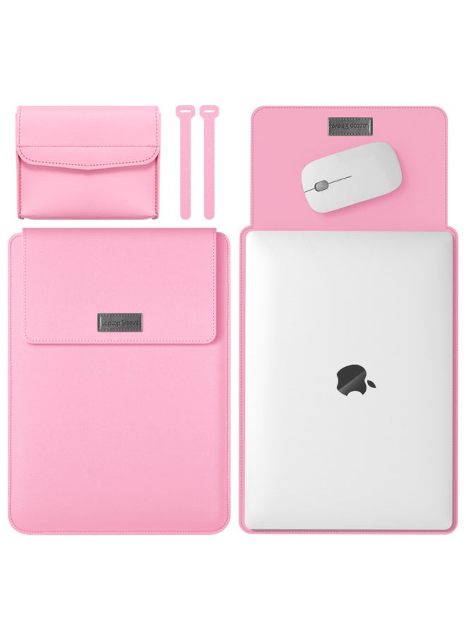 Generic - For Apple Computer Bag 14 Inch Computer Bag Liner Bag 16 Inch Computer Bag Portable Girl Macbook Sheath-Color:Rose Gold-Applicable Model:13 Inch/14 Inch Universal (no Accessories Package) - Image 1
