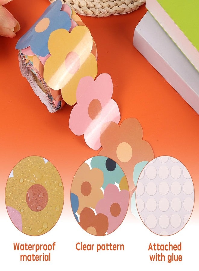 Maritown 65.6ft Flowers Bulletin Board Borders Sunflower Die-Cut Rolled Border Trim Spring Summer Bulletin Board Decorations for School Classroom Office Blackboard Walls Locker Decor (Daisy, 65.6ft) - Image 2