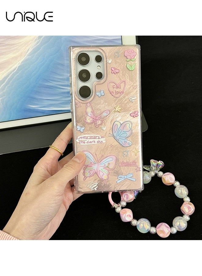 Unique Compatible for Samsung Galaxy S25 Ultra Case - Colorful Butterfly Phone Case - Butterfly Graffiti Phone Case - IMD Material Phone Case - Slim Shockproof Phone Case - Image 4