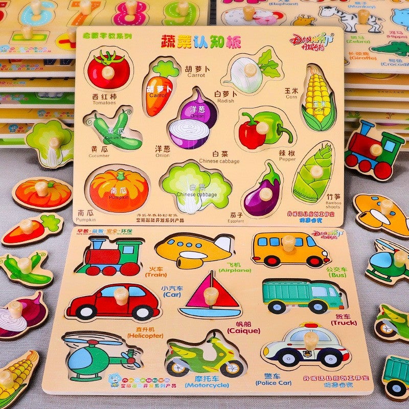 Dannyqite Montessori Early Education Educational Toys Baby Busy Board Baby Teaching Aids Fine Motor Hand Grabbing Board - Image 1