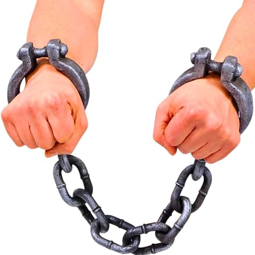 Amscan Premium Plastic Shackles Chain 345 1 Pc Lightweight Durable Design Ideal for Halloween Themed Parties - Image 1