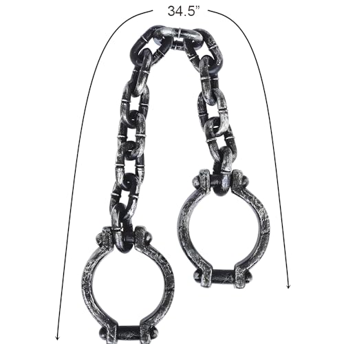 Amscan Premium Plastic Shackles Chain 345 1 Pc Lightweight Durable Design Ideal for Halloween Themed Parties - Image 5