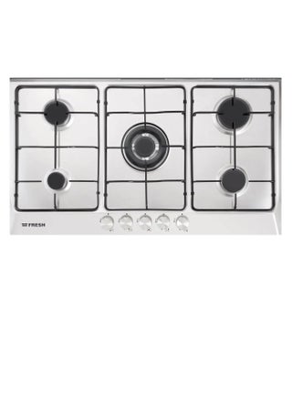 Fresh Built-in Hob, Full Safety, Stainless Steel, 5 Gas Burners, 60 x 90 cm, Silver - pzsku/Z48C56302551CC4D6D749Z/45/1743870210/3ecf13b2-5907-4320-af6c-51b5e90aa9e0