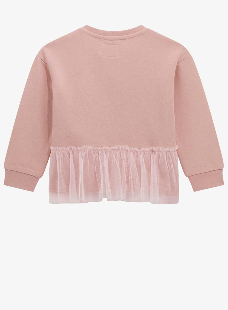 جس سويت شيرت أطفال بياقة مستديرة بطبعة جرافيك - Image 2