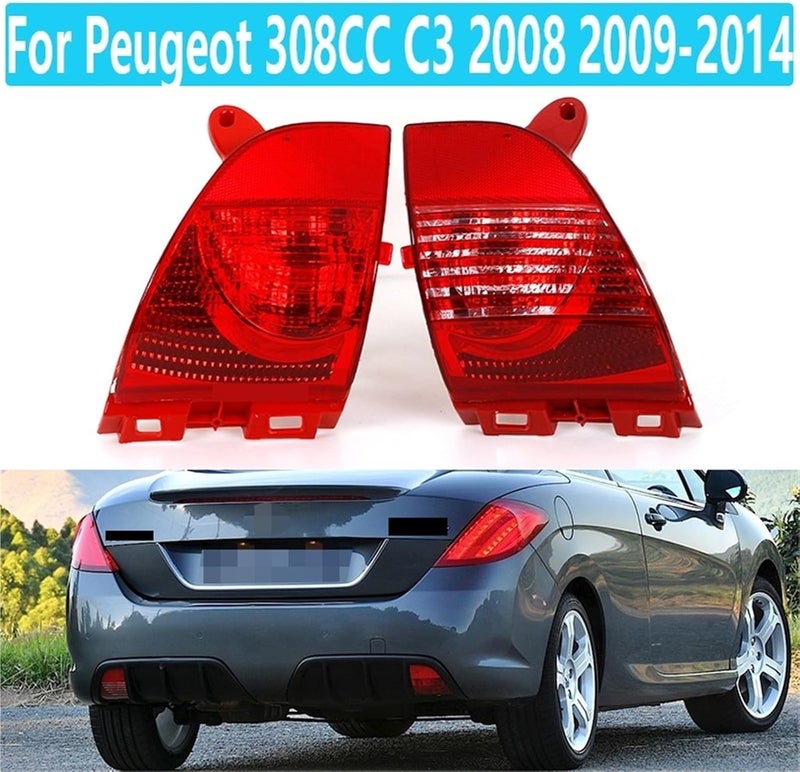 Multiple local stock source Rear Fog Light For Peugeot 308CC C3 2008 2009-2014 Citroen C3XRRHD Brake Tail Lamp Assembly Bumper(1 Pair) Repeated assemble detach compatible Fault optimized construction Easy lifting build Stable domestic stock All-season available stock Global assemble options Wide range usage design Market demand focused build Diverse operating method fit Upgraded general material All environment compatible Intra-city fast distribution Fixed delivery schedule Elegant upgraded practical design Classic trendy design picks Simple upgraded construction Neat shape Year round in stock Gulf standard sizing alternatives Systematic nationwide ship Market aligned local stock Regional central warehouse stock Licensed warehouse stored goods Global standard processed material - Image 2