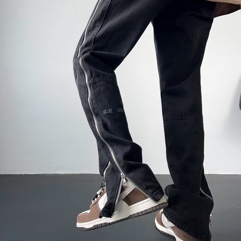 Unisex Classic Denim Jeans Loose Fit Daily Outdoor Wear - Image 4