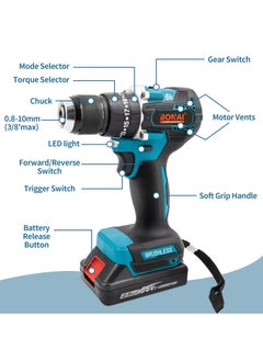 BONAI BONAI 36V Cordless Drill Set with 6 Bits, Flexible Extender, Car Polisher Attachment, Cutter, and More - Unleash Precision and Power in Every Project!  - Image 5