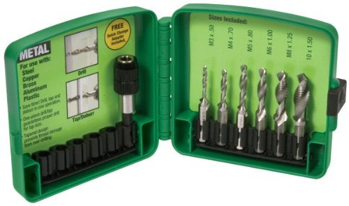 Greenlee DTAPKITM Drill/Tap/Countersink Set, Metric, 6 Pc, M3 - M10 - Image 5
