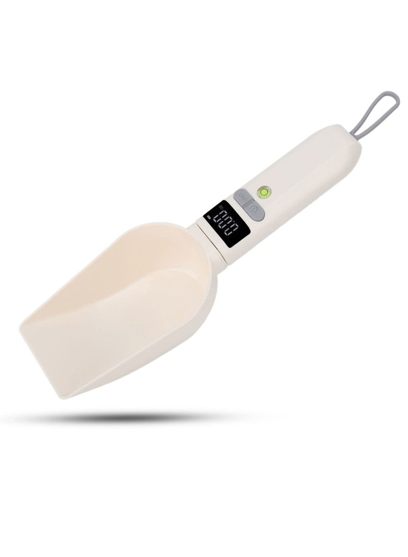 SYOSI Rechargeable Food Measuring Spoon, Versatile Digital Food Scoop for Kitchen and Pet Use, Precise and Detachable, Weighs 1g to 800g, Supports Units g oz ml - Image 1