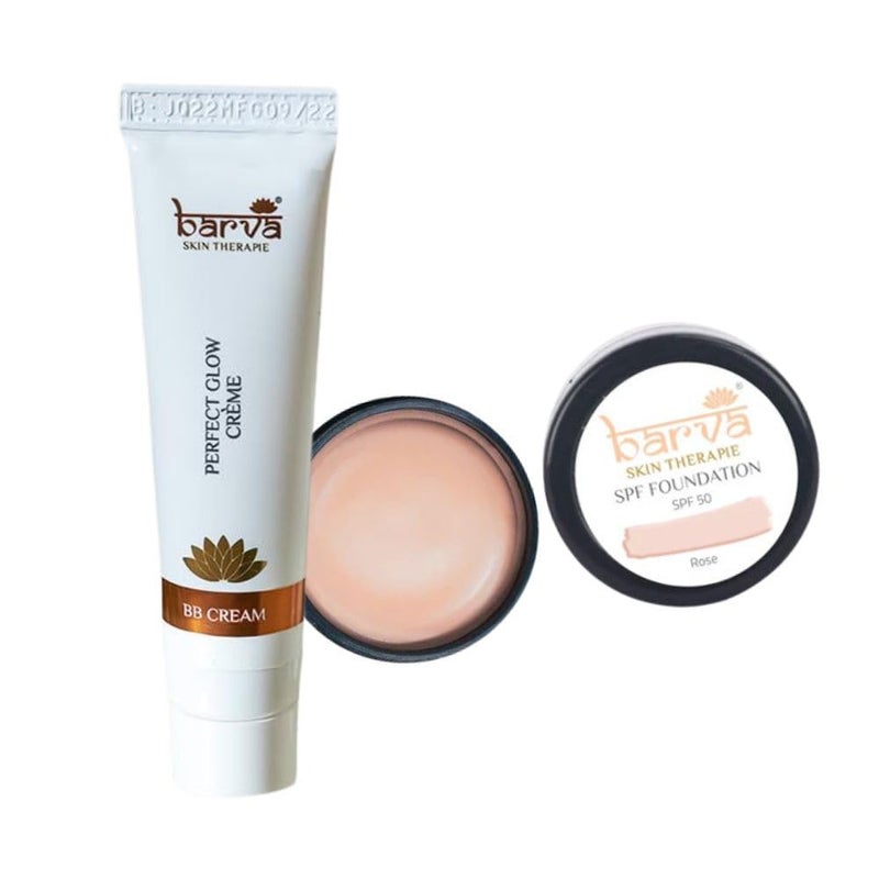 Barva Perfect Glow Creme Long Lasting 10 ml Lightweight BB Cream Foundation Combo Pack Rose - Image 1